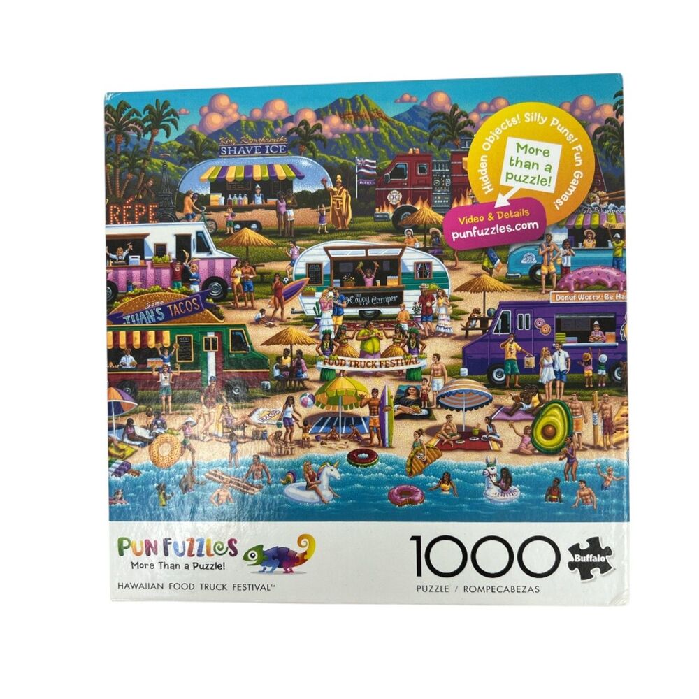 Hawaiian Food Truck Festival 1000 Piece jigsaw Puzzle Buffalo Puzzles